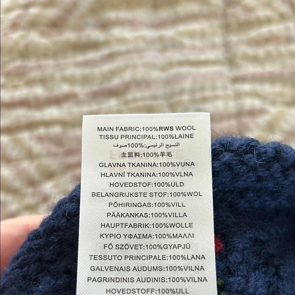 Anthropologie Navy and Olive Knit Beanie - Picture 7 of 7